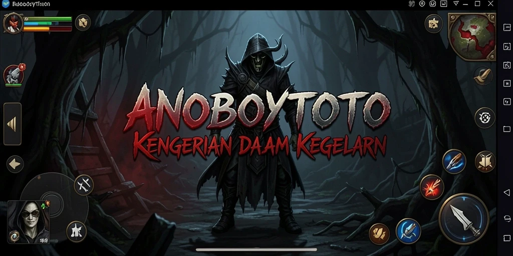 Tangkapan layar gameplay ANOBOYTOTO menampilkan suasana mencekam dan menegangkan.