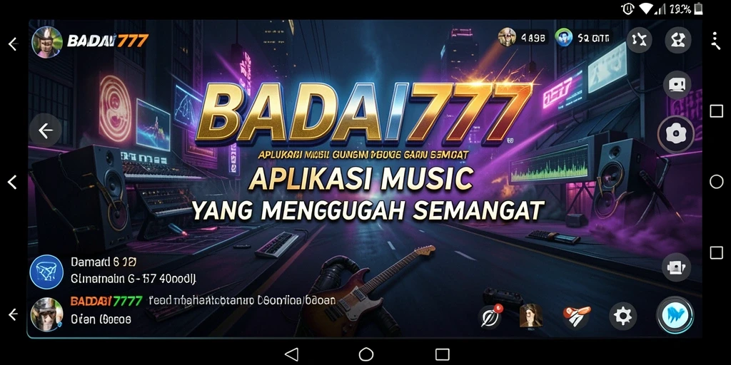 Gameplay seru BADAI777 yang penuh musik dan tantangan.