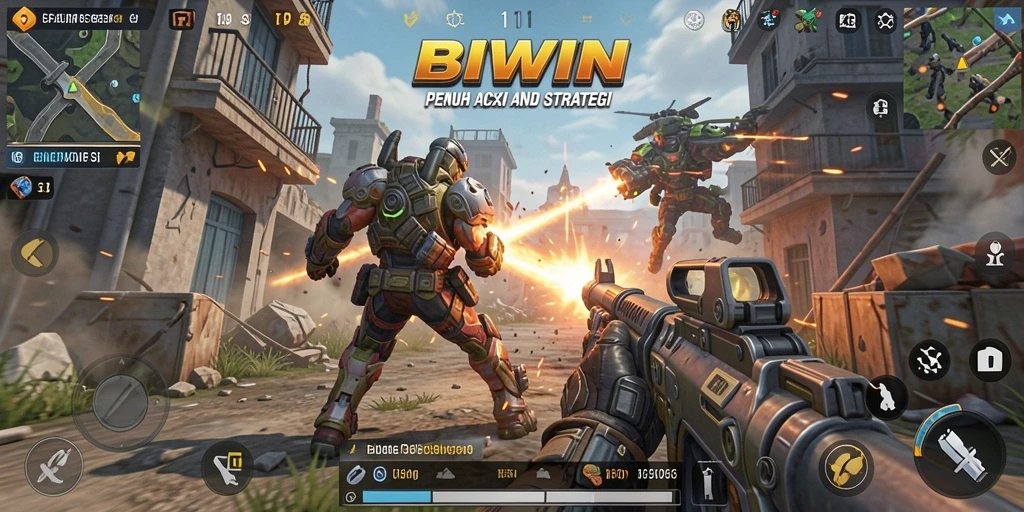 Tampilan gameplay seru dari BIWIN dalam mode TPS.