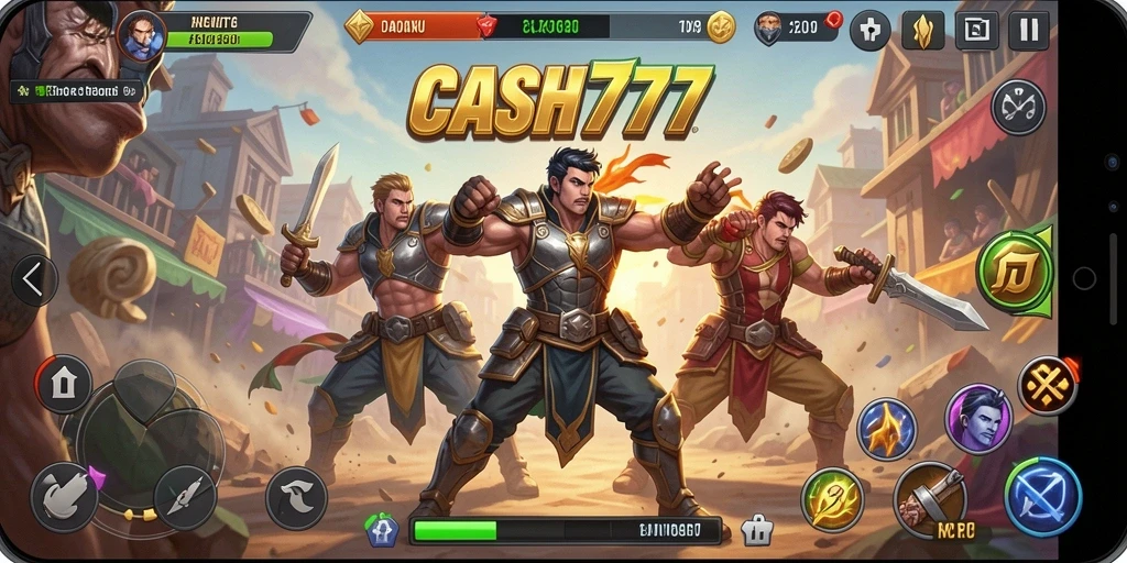 Tangkap momen seru gameplay Battle Royale CASH777.