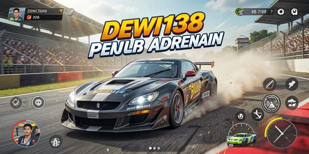 Screenshot gameplay <strong>DEWI138</strong> menunjukkan aksi balap yang mendebarkan.
