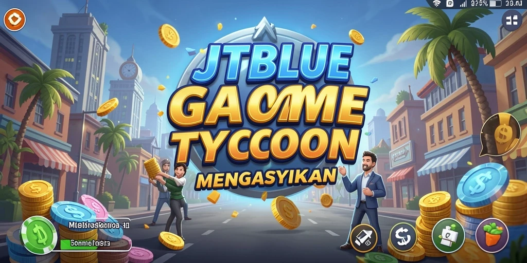 Screenshot gameplay JTBLUE menampilkan suasana manajemen yang penuh tantangan.