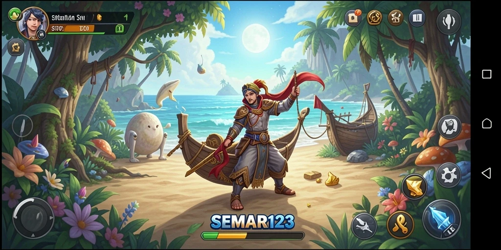 Tampilan gameplay SEMAR123 yang mendebarkan dalam aksi petualangan.