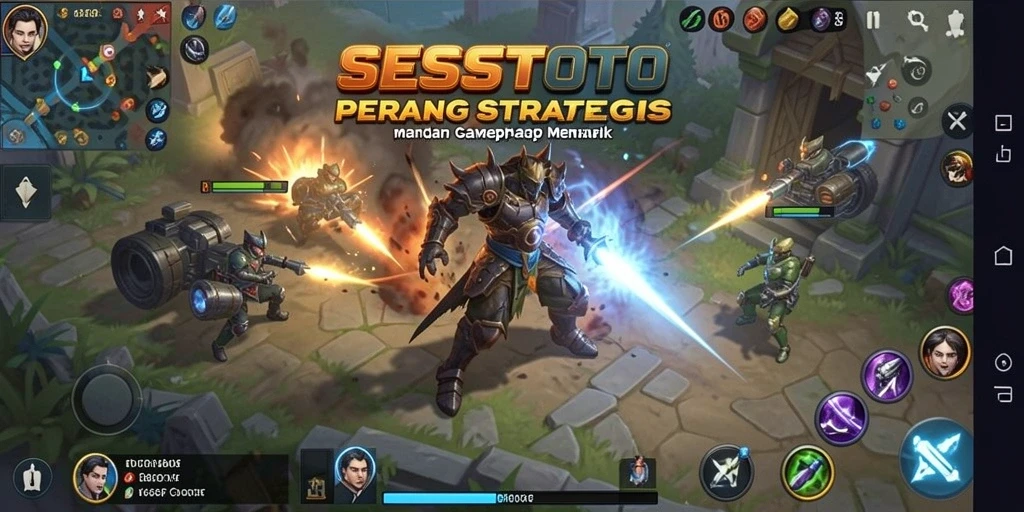 Screenshot utama SESETOTO menampilkan aksi gameplay TPS yang intens dan menarik.