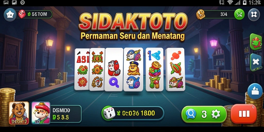Tampilan gameplay SIDAKTOTO yang mengasyikkan dan interaktif.