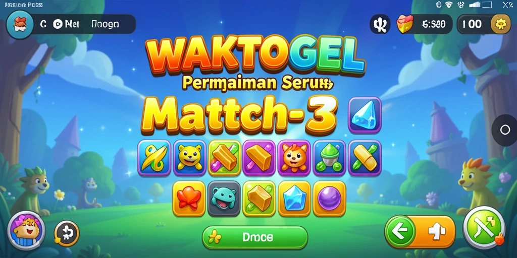 Tampilan gameplay <strong>WAKTOGEL</strong> yang seru dan penuh warna.